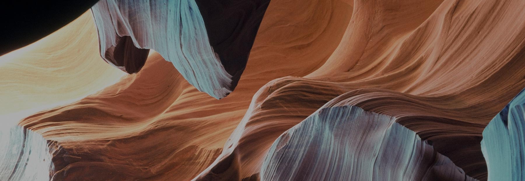 Close up of natural textures of a valley