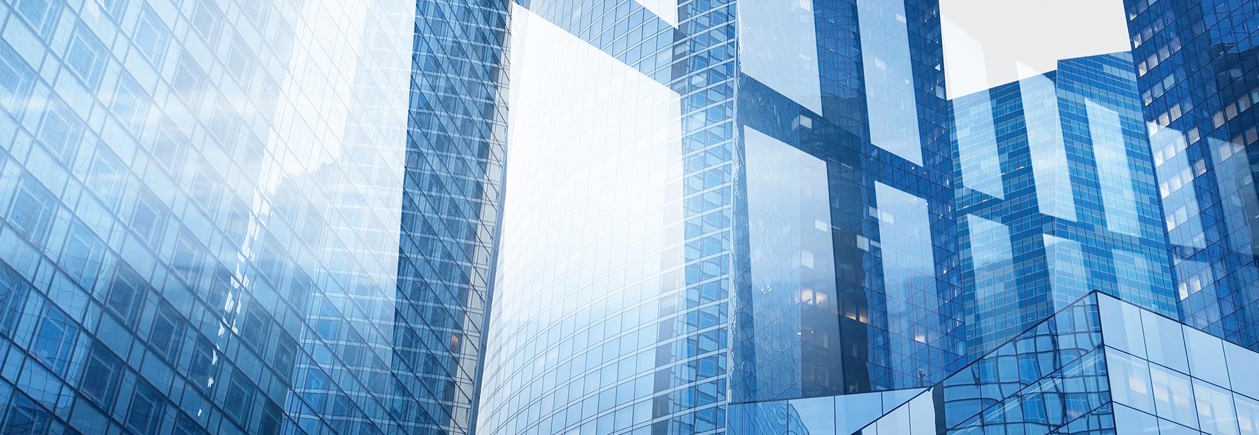 Close up view of skyscraper windows