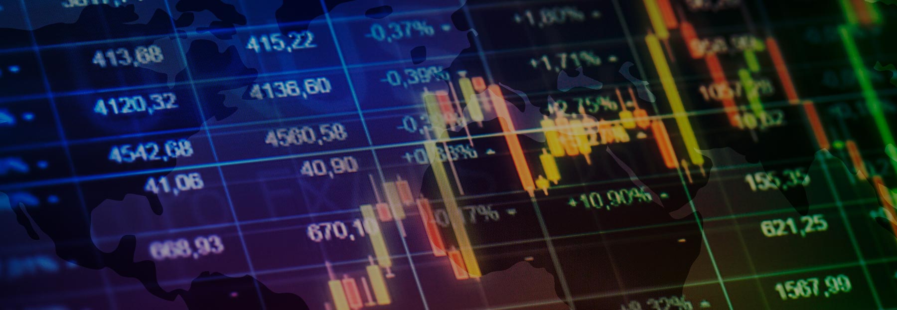 Overlay of stock charts and graph lines